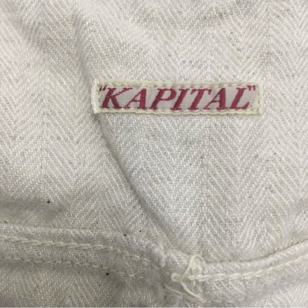 Kapital Vintage Off-White Textured Fabric Vest - Picture 3 of 4